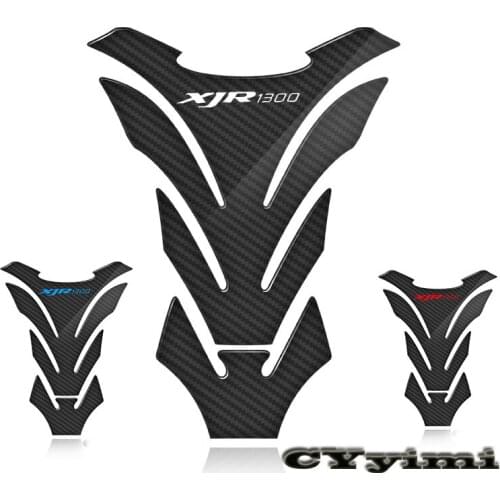 3D Carbon Fiber Motorcycle Fuel Tank Pad Cover Protector Decal Stickers For Yamaha XJR 1300 XJR1300