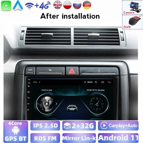 Car Radio Multimedia Video Player Auto Stereo GPS Android For Audi A4 B6 B7 S4 2002-2008 Car Radio WIFI BT SWC Headunit 2din Dvd