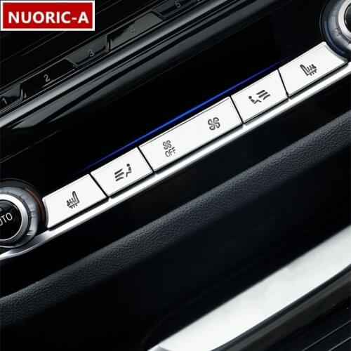 Center Console Air Conditioning Buttons Sequins Decoration Cover Trim For BMW X3 X4 G01 G02 2019-2020 Car Styling Interior