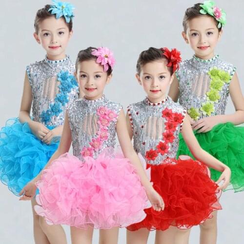Children Girl Ballet Swan Dress Girls Ballroom Dress For Girl Ballet Dancing Costume For Girls Performance Ballroom Dance Dress