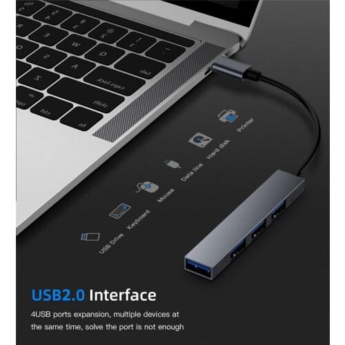 ILEPO USB C HUB Type C USB 3.0 HUB USB Splitter Thunderbolt 3 USB-C Dock Adapter OTG for Macbook Pro 13 15 Air Mi Pro HUAWEI