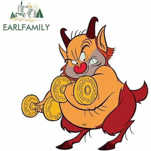 EARLFAMILY 13cm x 12.8cm for Cattle Ox Tail Car Stickers and Decals DIY Custom Printing Sticker Suitable for SUV Vehicle Truck