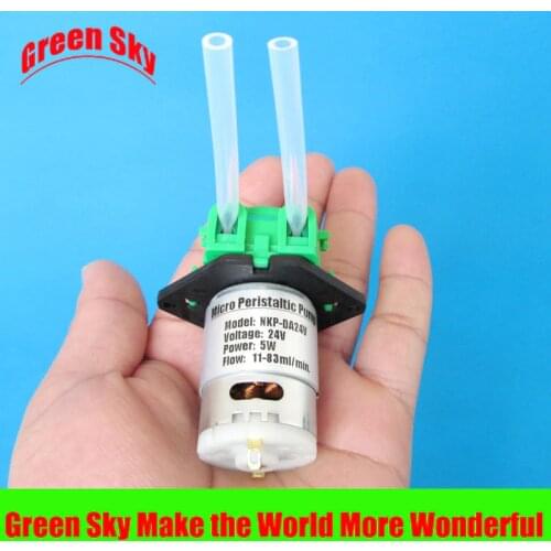 Hot sale 11~83ml/min dc 24v peristaltic pump
