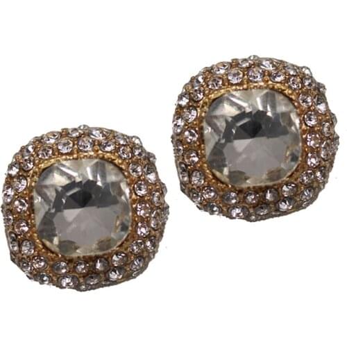 Good quality 18mm metal rhinestones button with sweater coat decoration button accessories DIY 1Pcs/Lot SP-0104