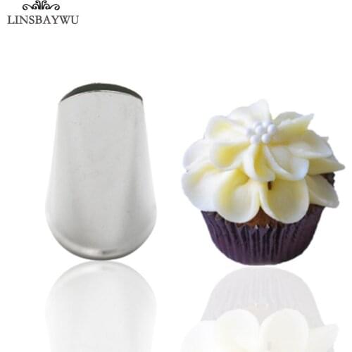 LINSBAYWU Icing Piping Nozzles tulip Rose flowers Pastry Tips Cupcake maker tools Cake Decorating DIY dessert baking Nozzle
