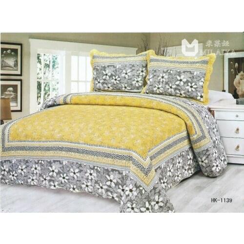 QUILT washed cotton three-piece soft and comfortable cool in the summer