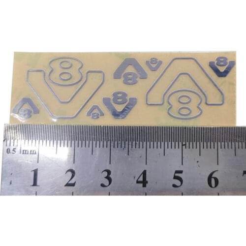 V8 Metal Paste Stickers for 1/14 Tamiya RC Truck Car SCANIA R470 ACTROS 3363 1851 AROCS 56323 56327 Diy