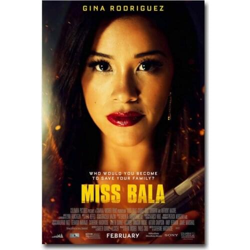 Miss Bala Movie Silk Cloth Poster Art Bedroom Decoration