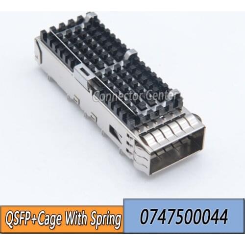 Molex QSFP+Cage With Heat Sink EMI Spring 0747500044