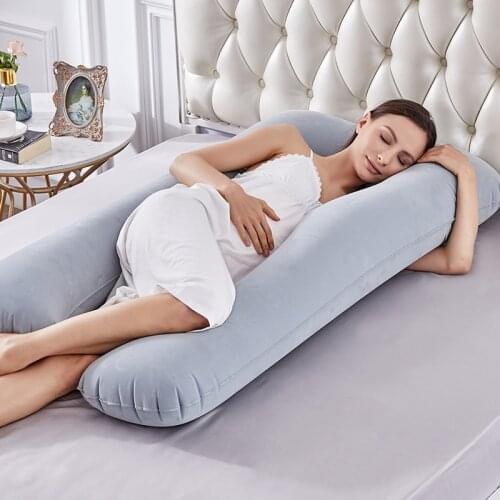 Inflatable Pregnancy U-shaped Pillow Comfortable Maternity Belt Body Pregnancy Pillow For Women Pregnant Side Sleepers Cushion