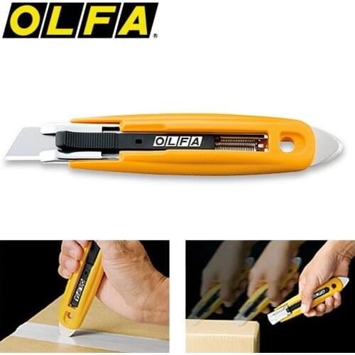 OLFA Self-Retracting Safety Knife with Tape Slitter (SK-9)