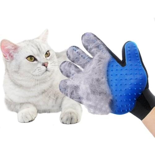 Cat Grooming Glove Cat Brush Hair Comb Glove Silicone Comb for Cats Hair Remove Dog Massage Glove Pet Dog Bath Cleaning Supplies