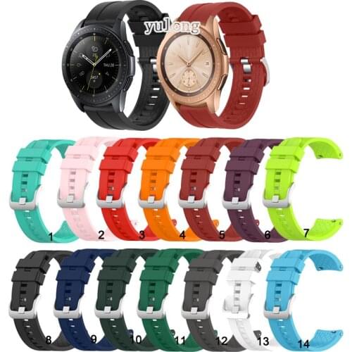 Colorful Silicone Watch Strap Band For Samsung Galaxy Watch 42mm 46mm Smart Watch wrist straps bracelet For Watch3 41mm 45mm