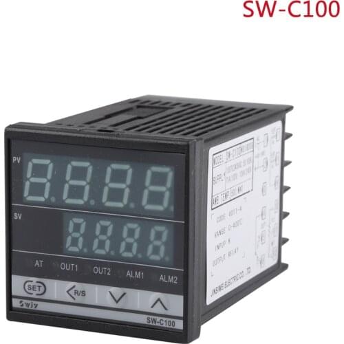 SW-C100 Intelligent Temperature Controller Multi-function Regulator Temperature Instrument 48*48*100mm -50-1000 degrees celsius