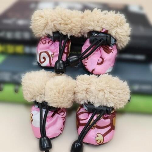 Winter Warm Pet Dog Shoes Cotton Puppy Shoes Pet Anti Slip Dog Boots Dogs Paw Protectors Dog Product Pet Supplies