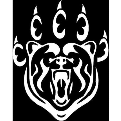 11.5*14.5CM Polar Bear And Claws Silhouette Car Sticker Vinyl Motorcycle Accessories