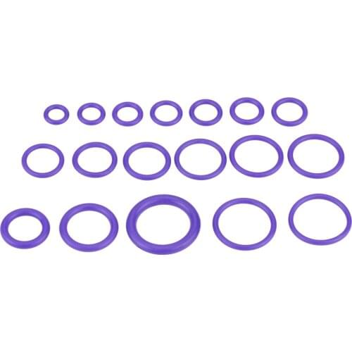 270pcs with a transparent plastic box Assorted Car Air Conditioning Compressor O-ring Seal Gasket Rubber Washer Seals Purple