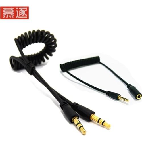 3,5mm Audio Kabel 3,5 Jack Stecker auf Stecker Aux Kabel Frühjahr Kopfhörer Code für Auto Xiaomi redmi 5 plus oneplus LG Samsung