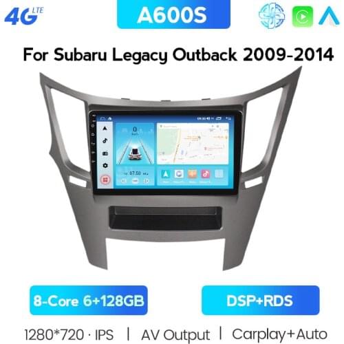 DSP Android 10.0 Car Radio For Subaru Outback 3 4 Legacy 5 2009-2014 Multimedia Video Player 2din DSP GPS Navigaion Split Screen
