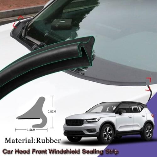 DIY Car Seal Strip Windshied Spoiler Filler Protect Edge Weatherstrip Strip Sticker Auto Accessories For Volvo XC40 2018-2020