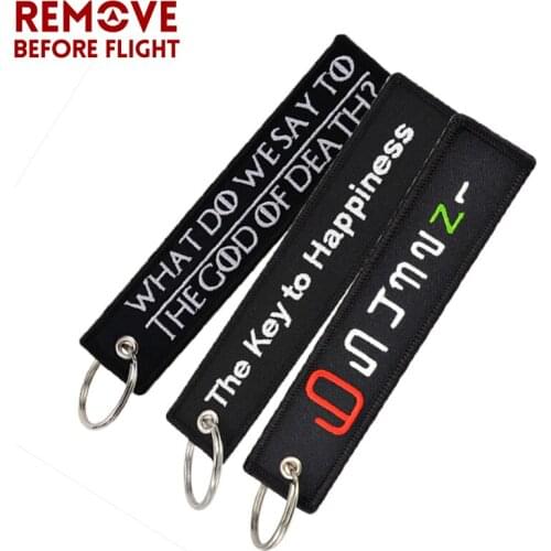 3PCS/SET Mix Style Key Chain Bijoux for Motorcycles Cars Key Tag Cool Black Embroidery Key Ring OEM Keychain chaveiro llavero