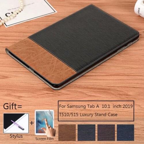 Business Case For Samsung galaxy tab a 2019 10.1 T510 T515 PU Leather Tablet cover for samsung Tab A 10.1 2019 Stand Case Capa
