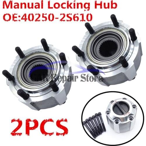 Left and Right 2PCS Manual Locking Hub 28 Spline Tooth For Nissan Pick-up D21 Navara 1990-up 40250-2S610 40250 2S610 AVM-461HP
