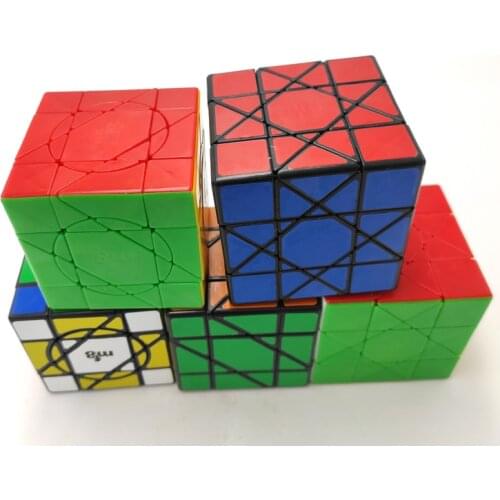MF8 sun cube 3x3 Crazy Unicorn Cube Black Stickerless Cubo Magico Black Educatinal puzzle Toy