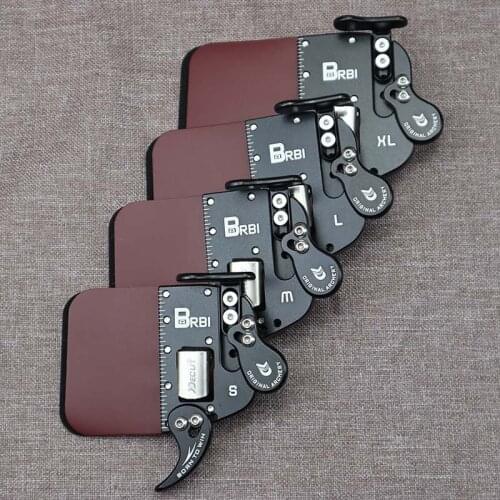 DECUT Archery Finger Tab Guard Protection Check Pad American Hunting Bow Gloves Tab Hunting Shooting Bow and Arrow