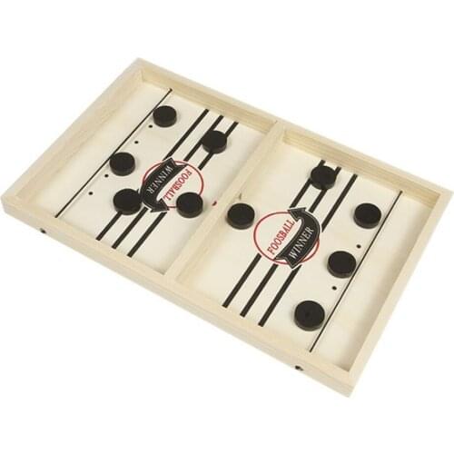 Table Football Fast Sling Puck Game Table Hockey for Kids Family Play and Parent-child Interactive Board Games THANKSLEE