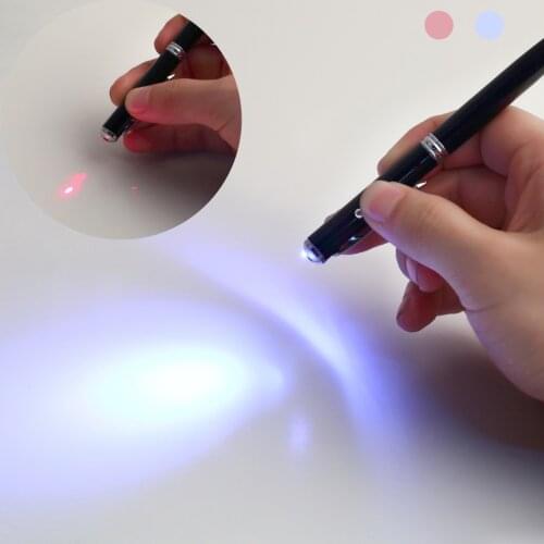 New Laser Pointer Led Flashlight Lamp Torch Fanatic Pen Pointers Flashlights Lantern Touch Screen Stylus Ballpoint For iPhone