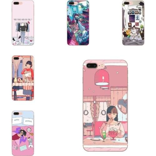 Describe The Life Illustration Of A Girl Diy Painted Beautiful For Xiaomi Redmi Note 2 3 3S 4 4A 4X 5 5A 6 6A Pro Plus