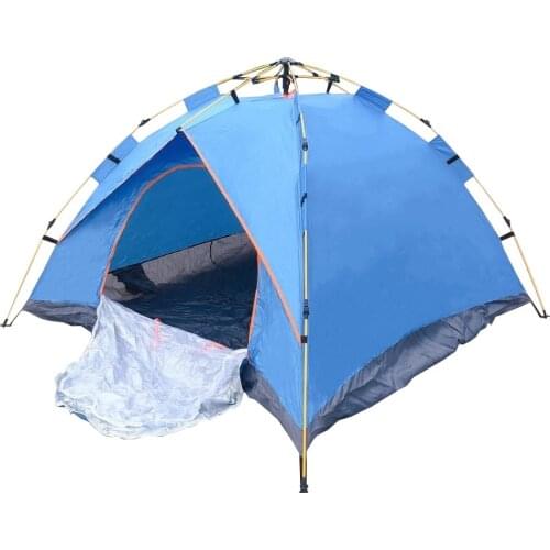 Camping Tent for 3-4 Person Outdoor Portable Camouflage Camping Fishing Tent Portable Waterproof Tents 210D Oxford Cloth + Fiber