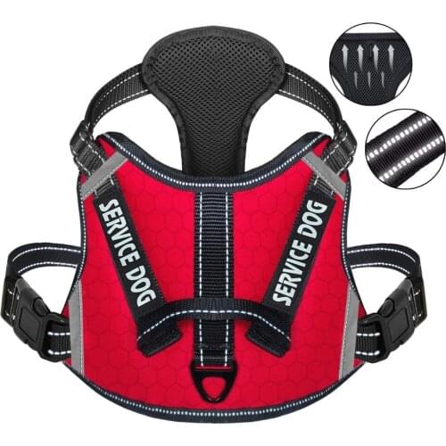No-Pull Dog Harness with Handle Adjustable Comfort Pet Dog Vest Harness for Outdoor Walking 3M Reflective Vest Harness
