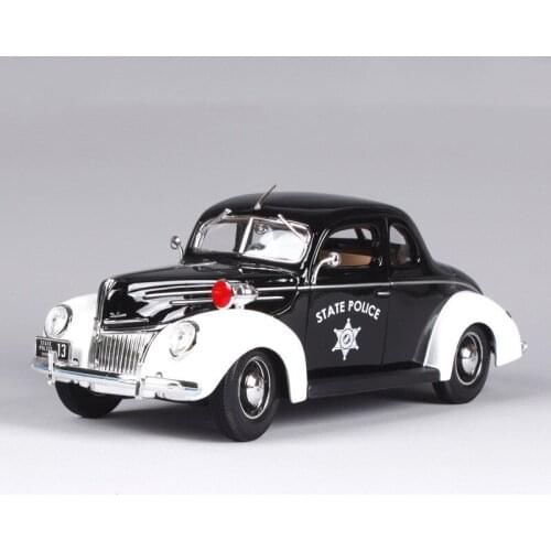High quality 1:18 Ford 1939 State Police alloy model,simulated die-cast car model,beautifully collected gifts,free shipping