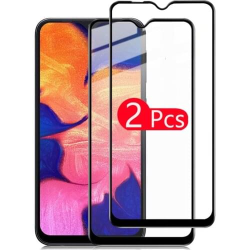 2pcs tempered glass For samsung galaxy a10 protective glass on the sumsung samsun a 10 10a a105 a105F sm-105F screen protector