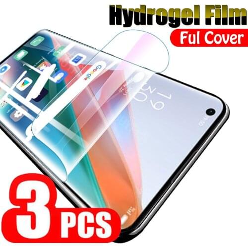 3PCS Soft Safety Film For Oppo Find X3 Pro Safety Hydrogel FilmOPO FindX3 X3Pro X 3 full cover protective film not glass 3 Piece