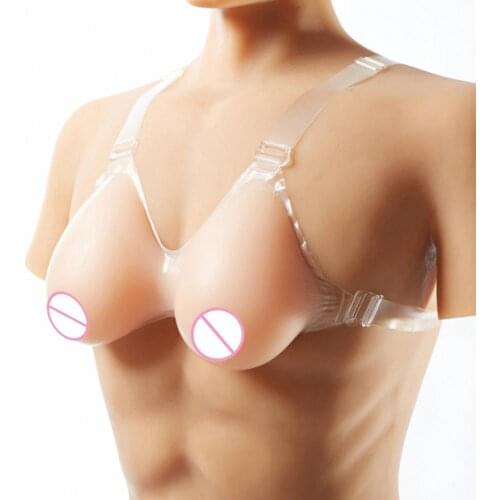 1Pair Size S(500g) Soft Silicone Fake Breast Form Artificial False Mastectomy Boob Enhancer For Crossdresser Trandsgender