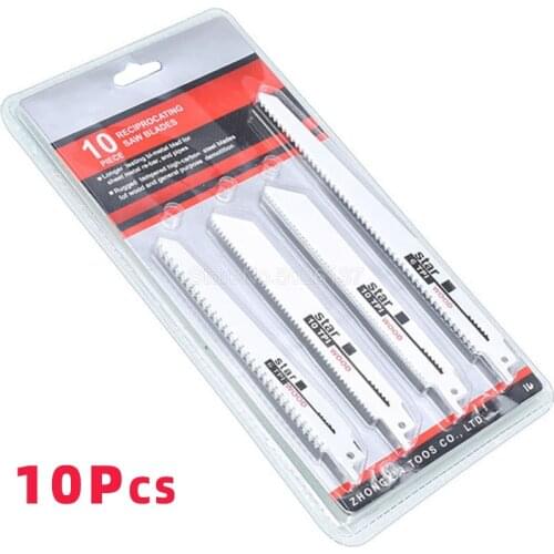 10PCS/LOT Jig Blade Saber Cutting Pvc Tube Saw Blades Reciprocating Multi For Wood Metal Power Tools Accessories