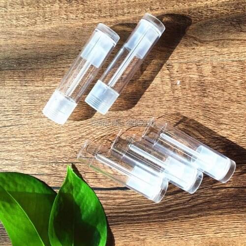 5g Empty Transparent Lip Balm Tubes Containers Cosmetic Lipstick Bottles Beauty Makeup Tools Accessories F505