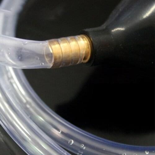 Gasoline Siphone Hose Hand Siphon Pump Petrol Water Oil Liquid Fuel Transfer 1XCF