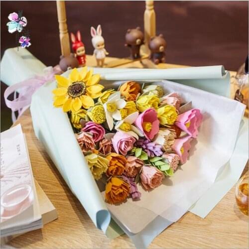 Rose bouquet in hand Fabric Felt kit Non-woven cloth Craft DIY Sewing set Felt Handwork Material DIY needlework suppli