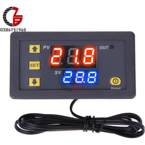 12V 24V 110V 220V Digital Temperature Humidity Controller Regulator Car Incubator Thermostat Humidistat Thermometer Hygrometer