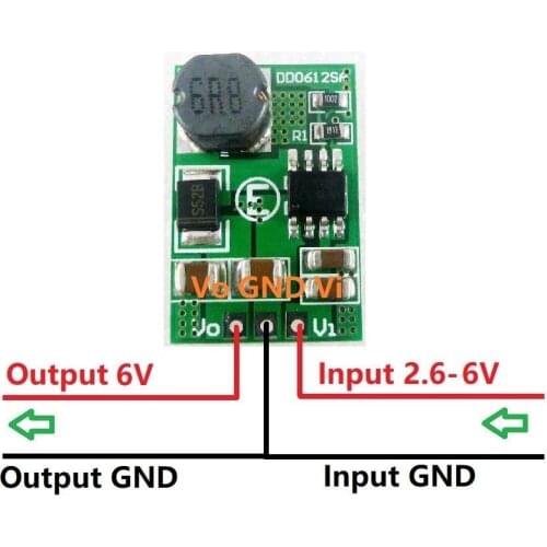 DYKB 15W 2.6-5V TO 5v 6V 9v 12v DC-DC Step-up Boost Converter Voltage Regulated Power Supply Module Board Charging batterie LED