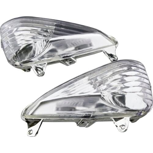 E-Mark Motorcycle Front Turn Signals Indicator Lamp Blinker Lens Shee Cover for Honda CBF600S VARADERO 1000 2004-2016 Smoke