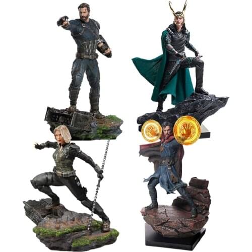 Disney Marvel Avengers Anime Action Figure Captain America Spider Man Steve Rogers Black Widow Figurine Model Gifts for Children