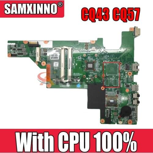 Laptop motherboard for HP COMPAQ CQ43 CQ57 CQ435 CQ635 motherboard P/N 657324-001 With CPU 100% fully tested