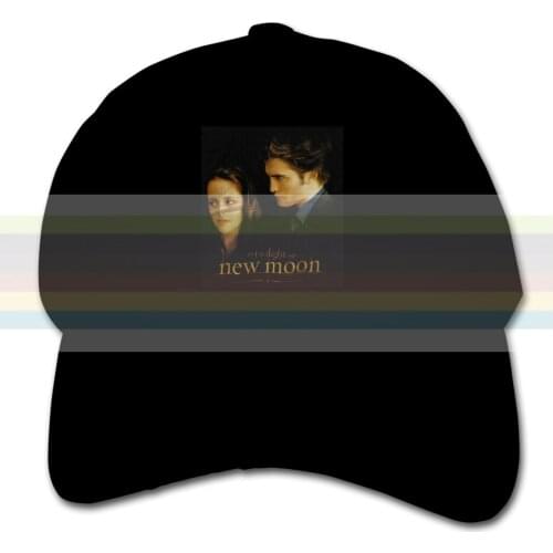 MENS TWILIGHT SAGA NEW MOON BELLA EDWARD BLACK GRAPHIC Childrens baseball cap. Adjustable childrens cap. Travel cap outdoor