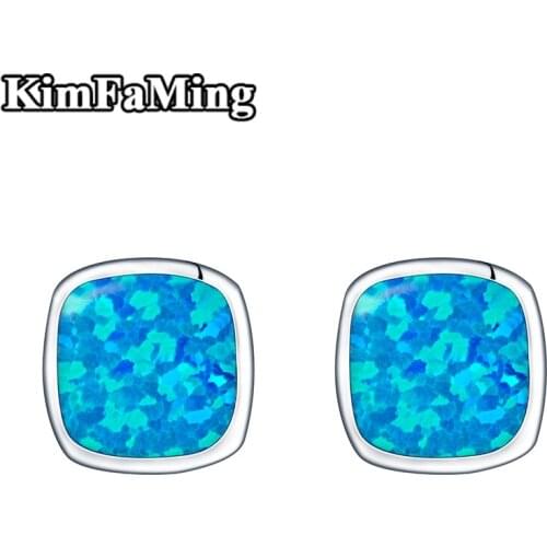 Trendy Casual Cushion Silver Earrings Jewelry for Men High Quality Opal Fine Jewellery Sporty OPE003