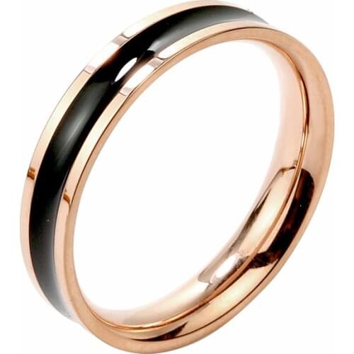 Men Man & Woman Black & Rose Gold Color Tungsten Carbide Marriage Wedding Rings Set 8mm for Boy 6mm for Girl